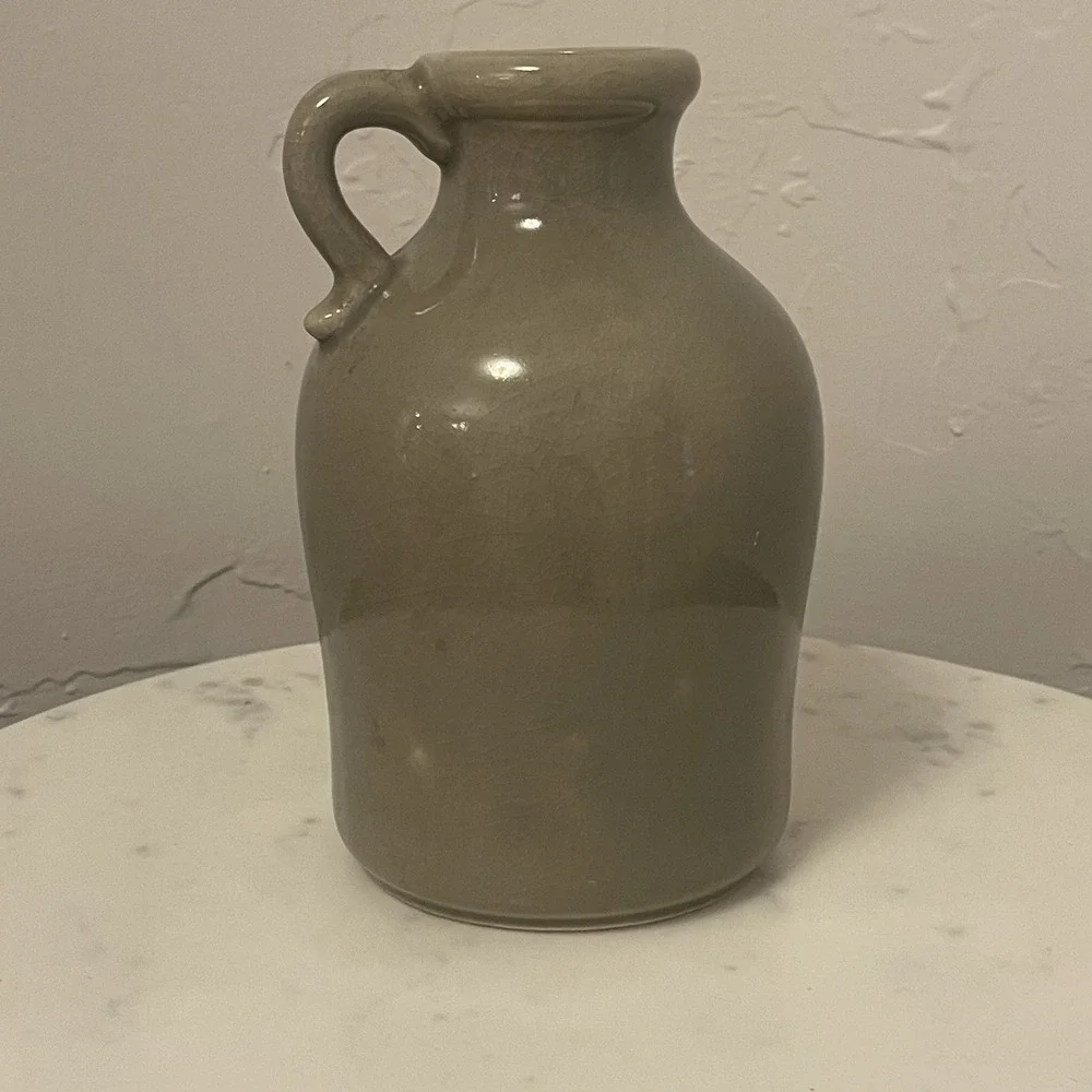 Vintage Inarco Japan Pottery Medium Jug‎ Vase with Blue Design